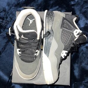 Jordan Black and Gray Low-Top Sneakers